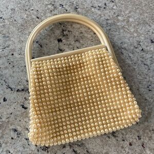 Elegant Cream Pearl Mini Bag